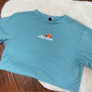 Ellesse Sky Blue Embroidered Tee
